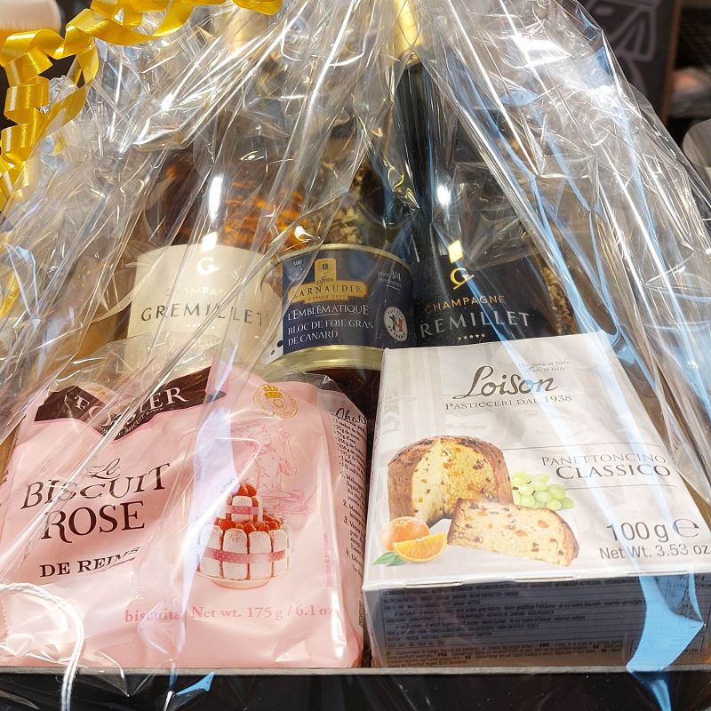 PANIER CHAMPAGNE 2 BOUTEILLES