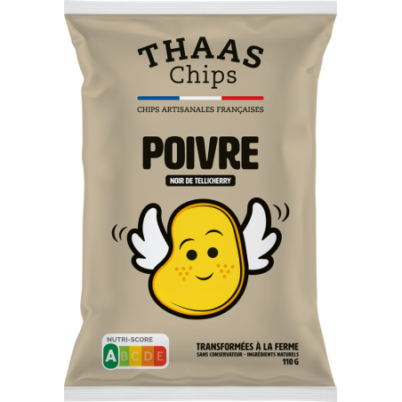 CHIPS THAAS POIVRE 110 GR CARTON