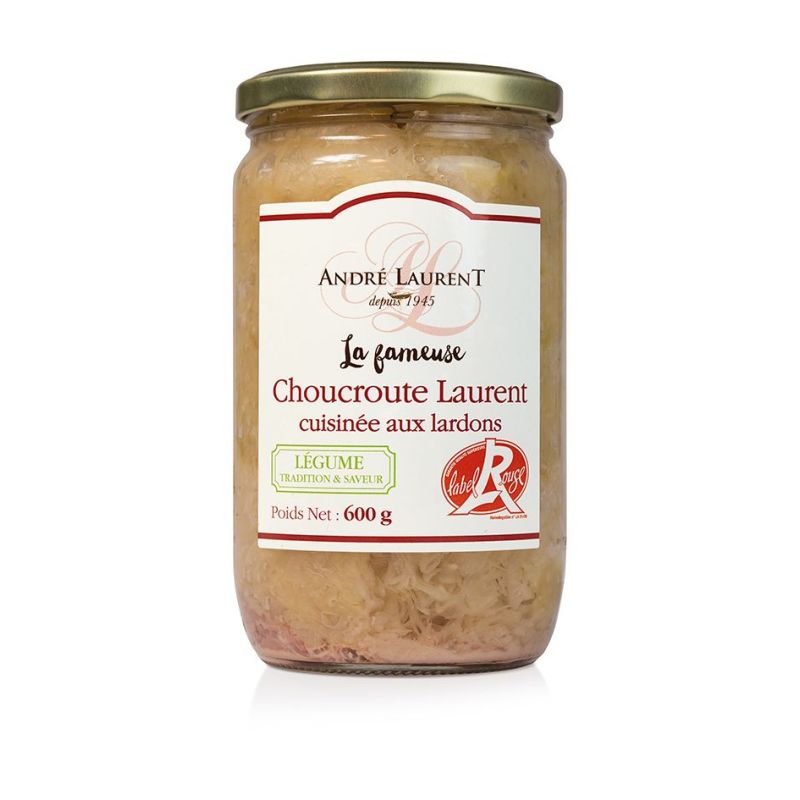 CARTON LA FAMEUSE CHOUCROUTE LAURENT CUISINEE AUX LARDONS
